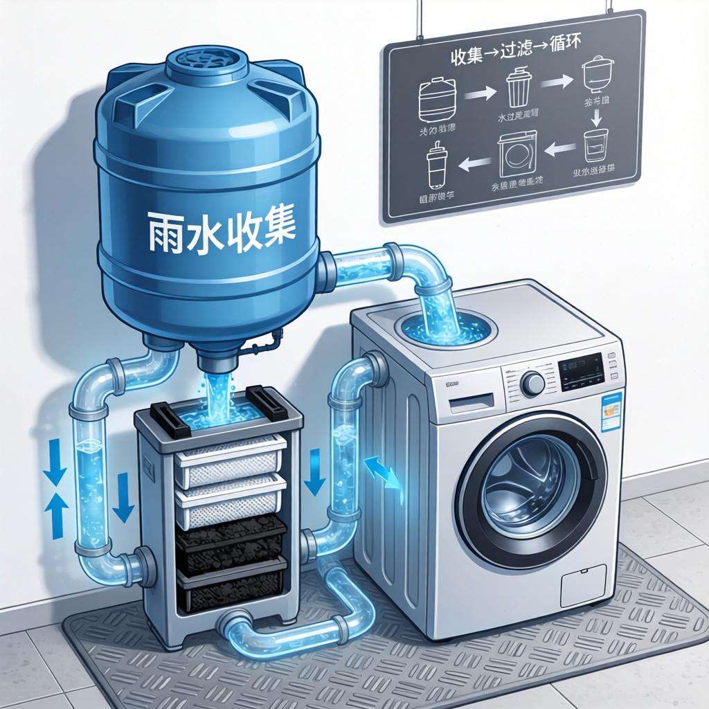 洗衣机水回收怎么用 洗衣机水回收的意义及工作原理【详解】第二张图