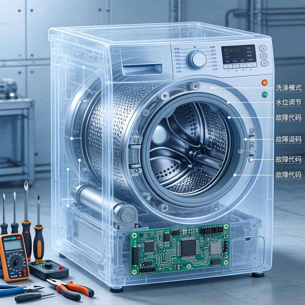 滚筒洗衣机启动开关没反应的原因及解决方法指南第二张图
