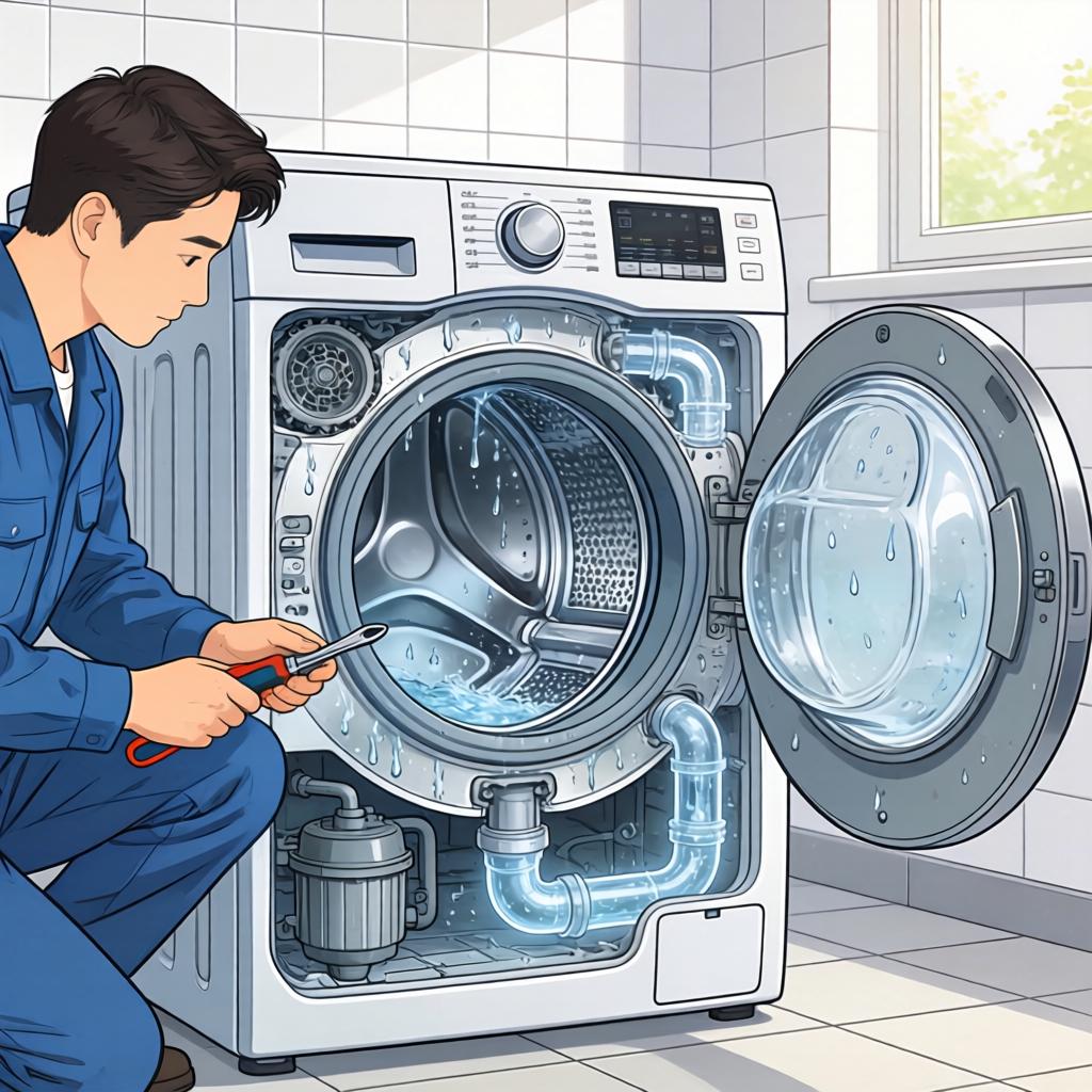 滚筒洗衣机出现不洗涤就排水原因及解决方法 滚筒洗衣机出现不洗涤就排水原因及解决方法第一张图