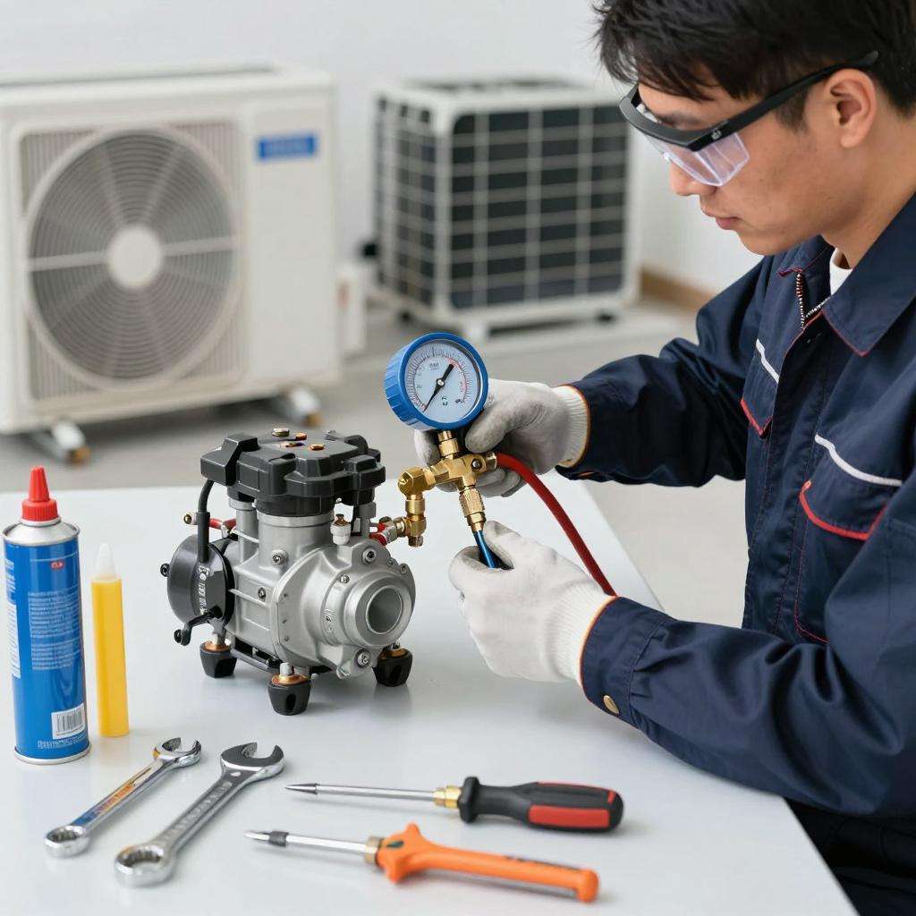 格力变频空调R410A冰种表加注方法与标准指南第一张图