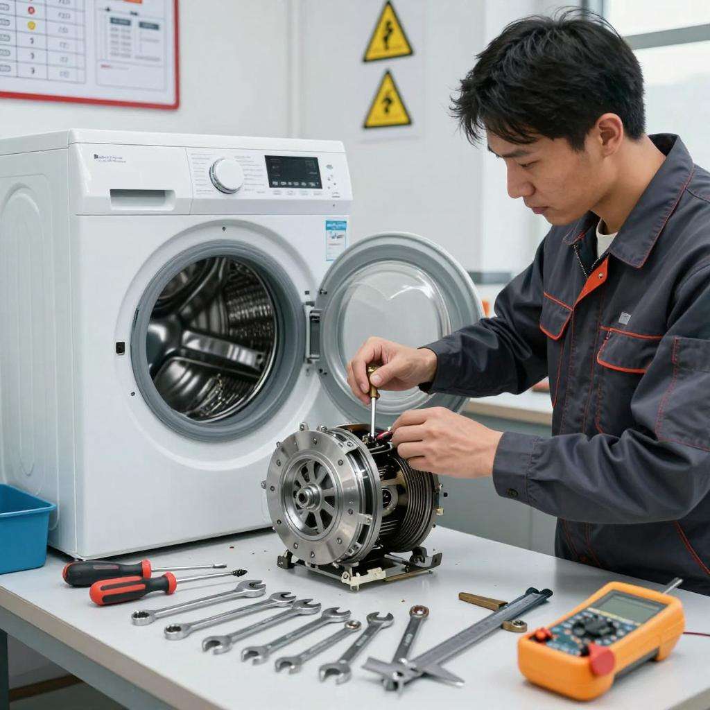 小天鹅波轮洗衣机转动无力是离合坏了还是电机坏了【原因分析】第一张图