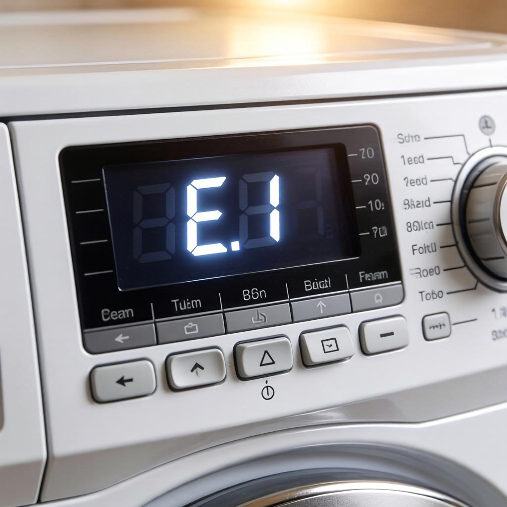 海尔至爱洗衣机故障代码E1怎么办 海尔至爱洗衣机故障代码E1解决方法【详解】第一张图