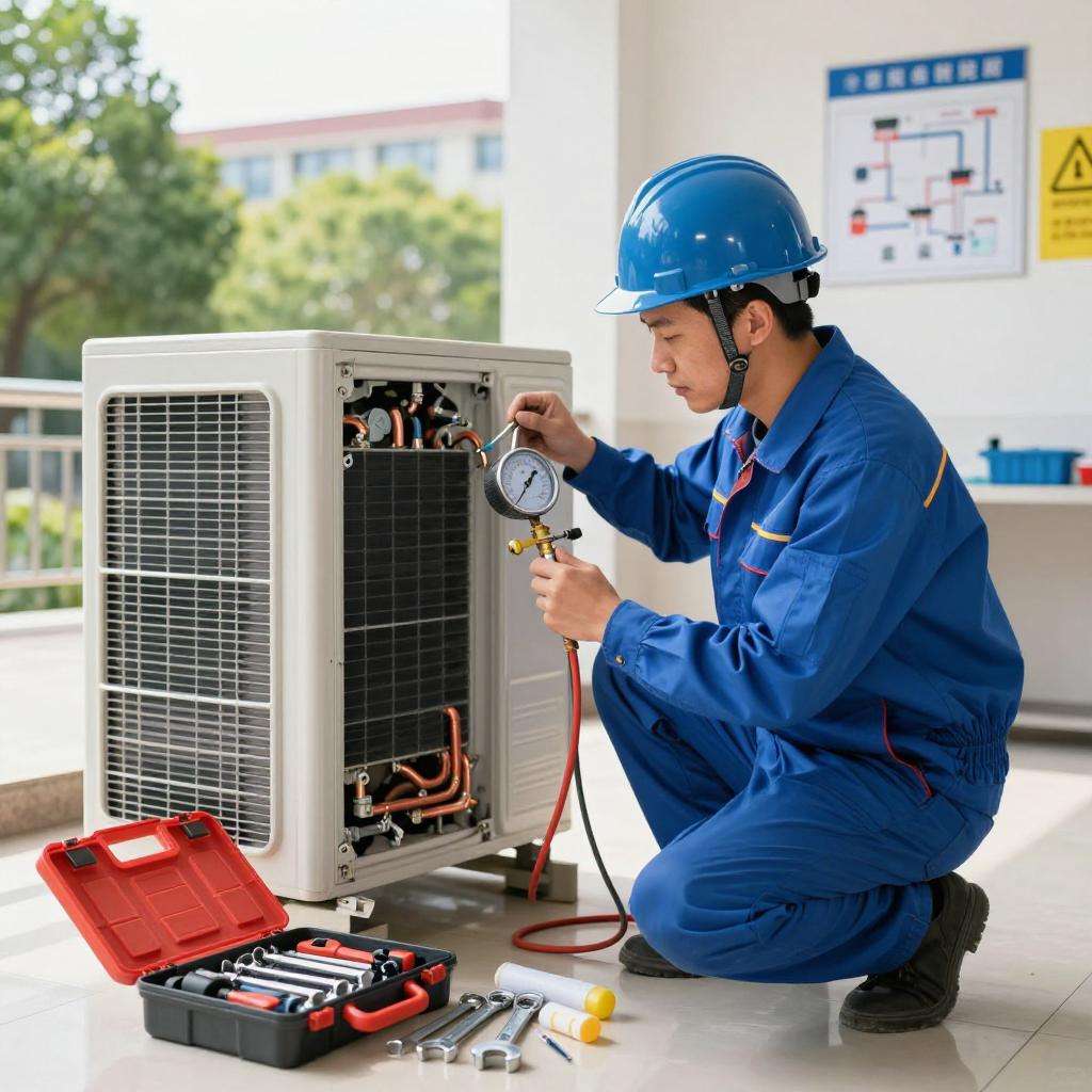 如何正确添加空调外机制冷液保障设备正常运转第一张图