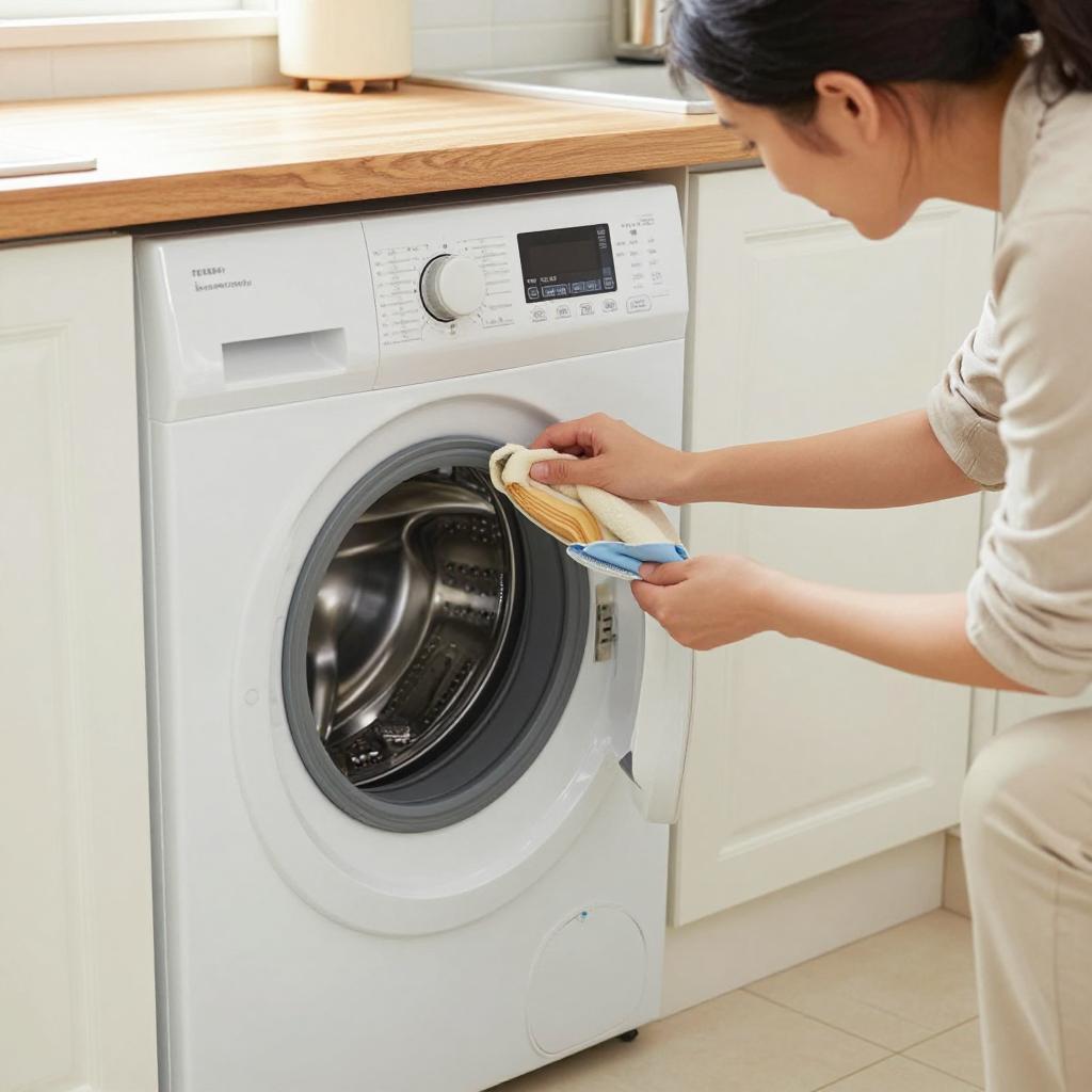 滚筒洗衣机门口橡胶圈清洗方法与技巧详解第一张图