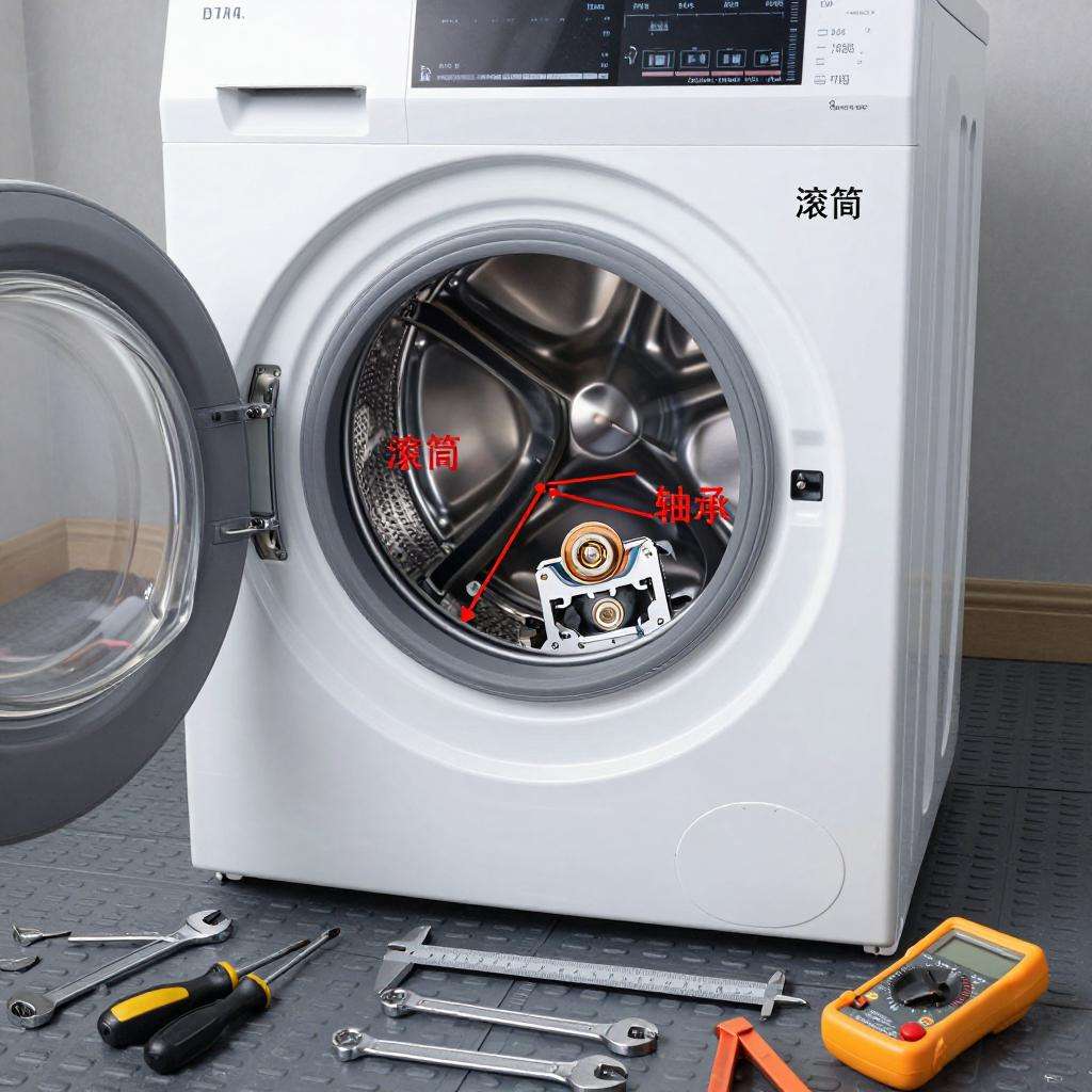 详解滚筒洗衣机轴承拆卸与更换步骤的完整指南第二张图