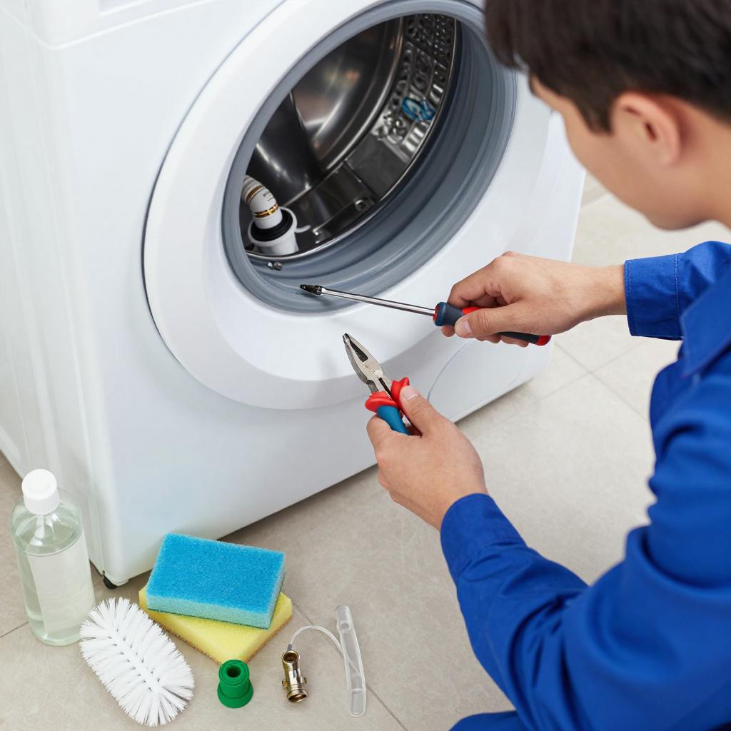 洗衣机进水管水垢清理技巧助你延长家电使用寿命第二张图