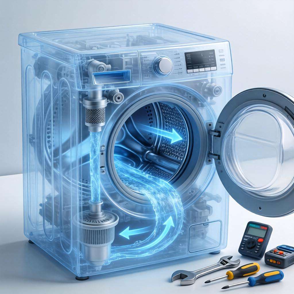 小天鹅洗衣机排水不关闭怎么回事 小天鹅洗衣机排水不关闭解决方案【详解】第二张图