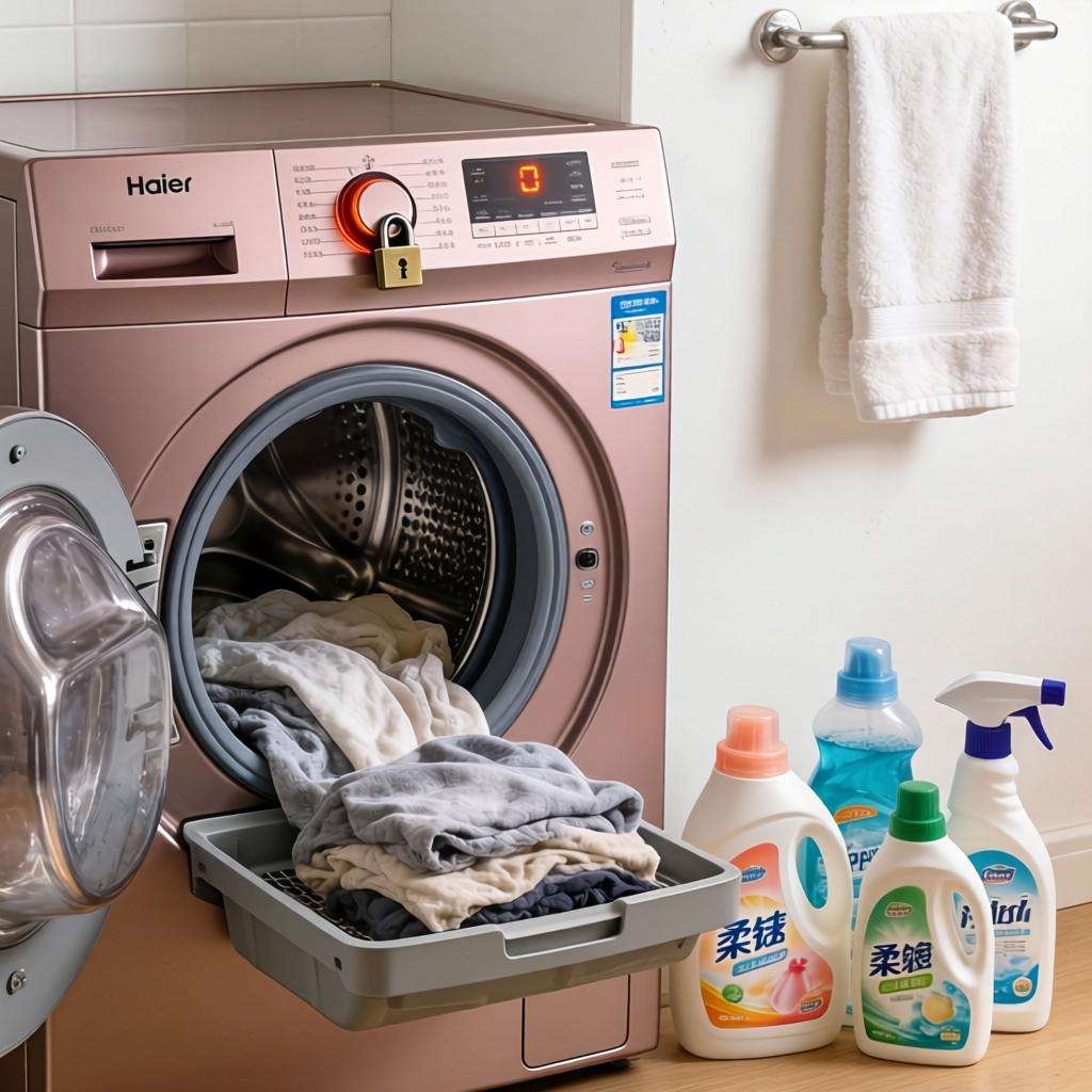 海尔玫瑰钻滚筒洗衣机甩不干什么原因 海尔玫瑰钻滚筒洗衣机甩不干原因分析【详解】第一张图