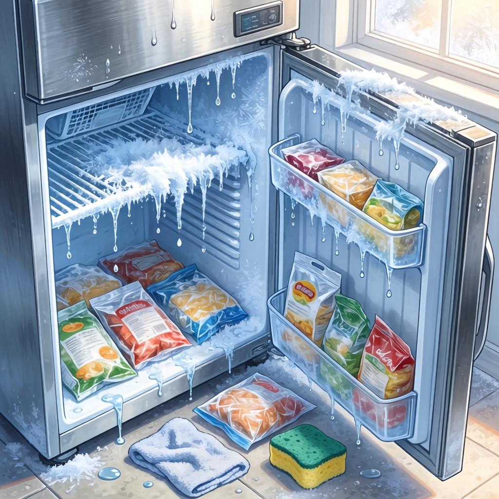 如何有效地清除冰柜里的霜液 有效地清除冰柜里的霜液方法【详解】第一张图